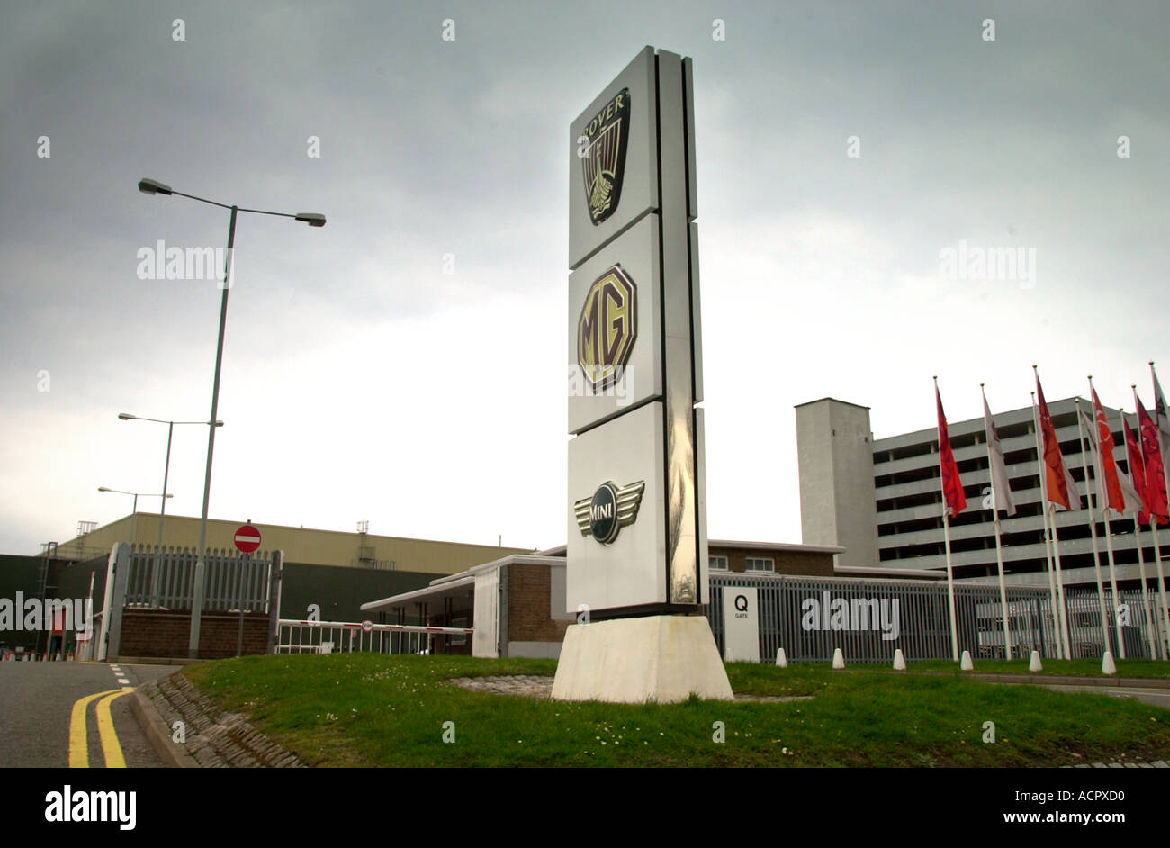 La MG Rover LONGBRIDGE auto impianto di fabbricazione vicino a Birmingham REGNO UNITO Foto Stock
