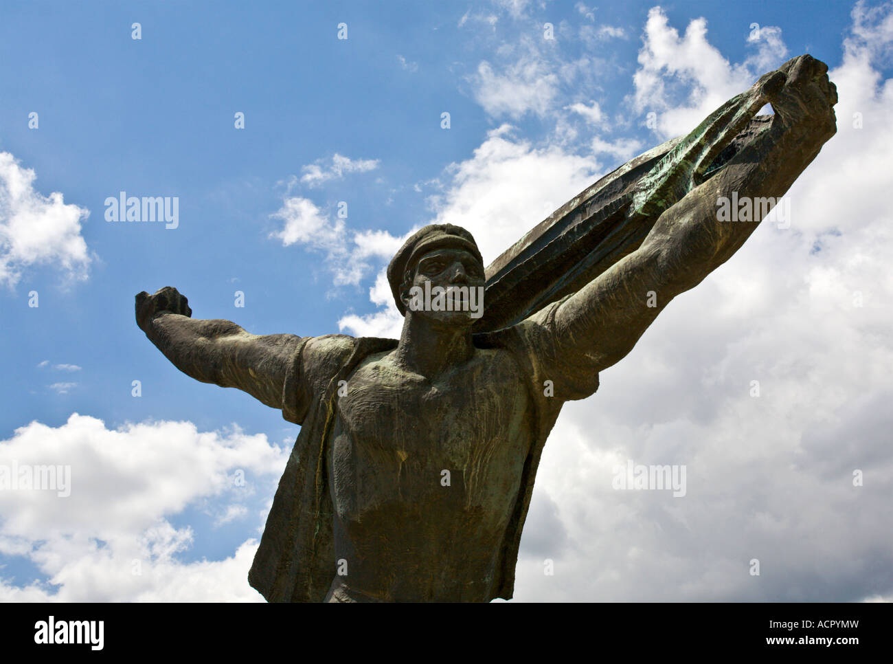 Repubblica dei Consigli monumento, Szobor (statua) park, Budapest, Ungheria Foto Stock