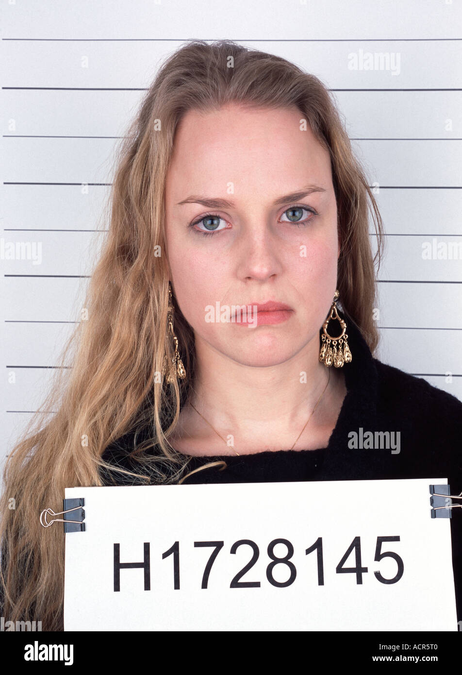 Polizia mugshot ID Foto Stock