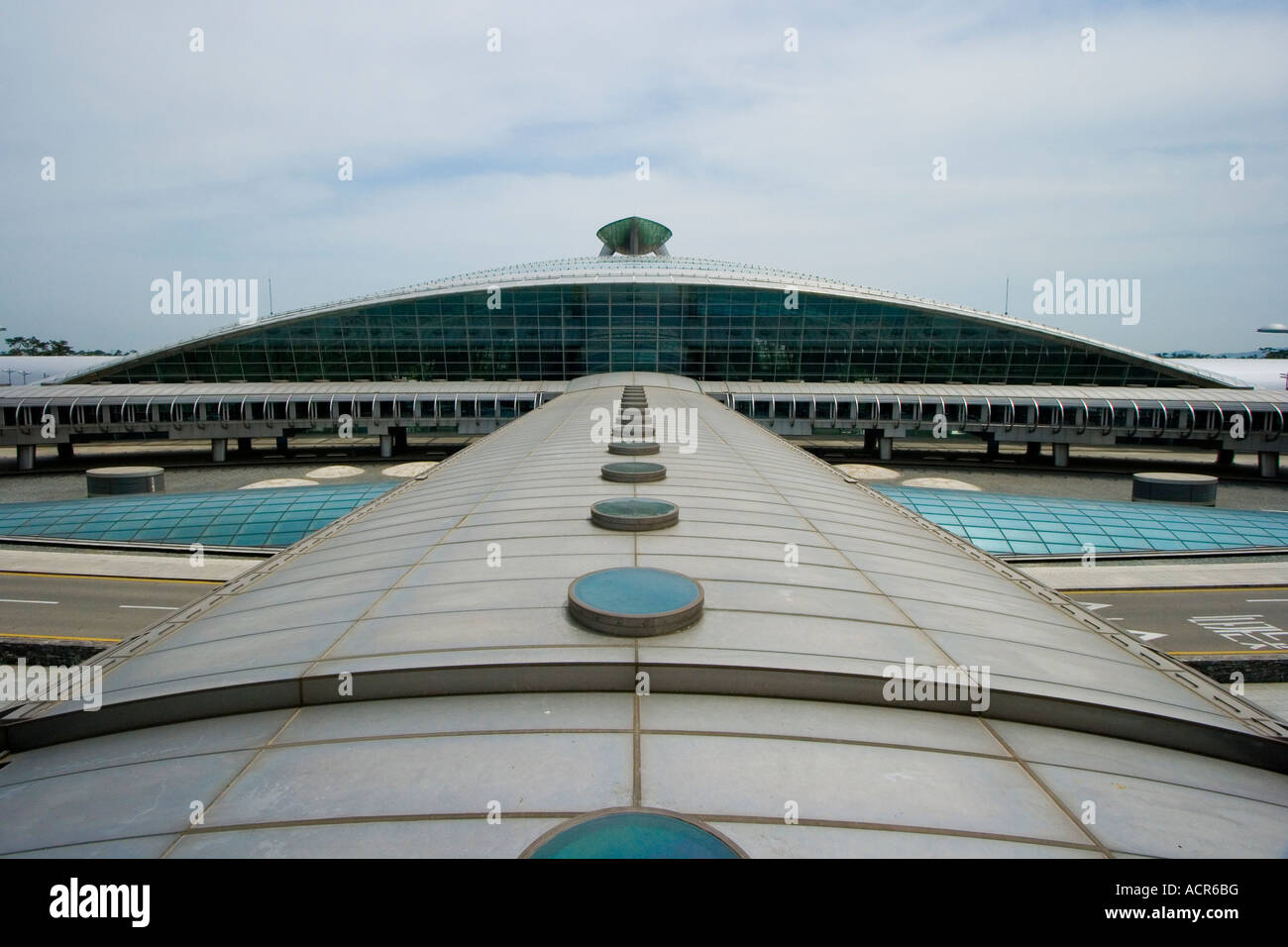 La funzione ICN l'Aeroporto Internazionale di Incheon AREX Airport Train Station Building Seoul COREA Foto Stock