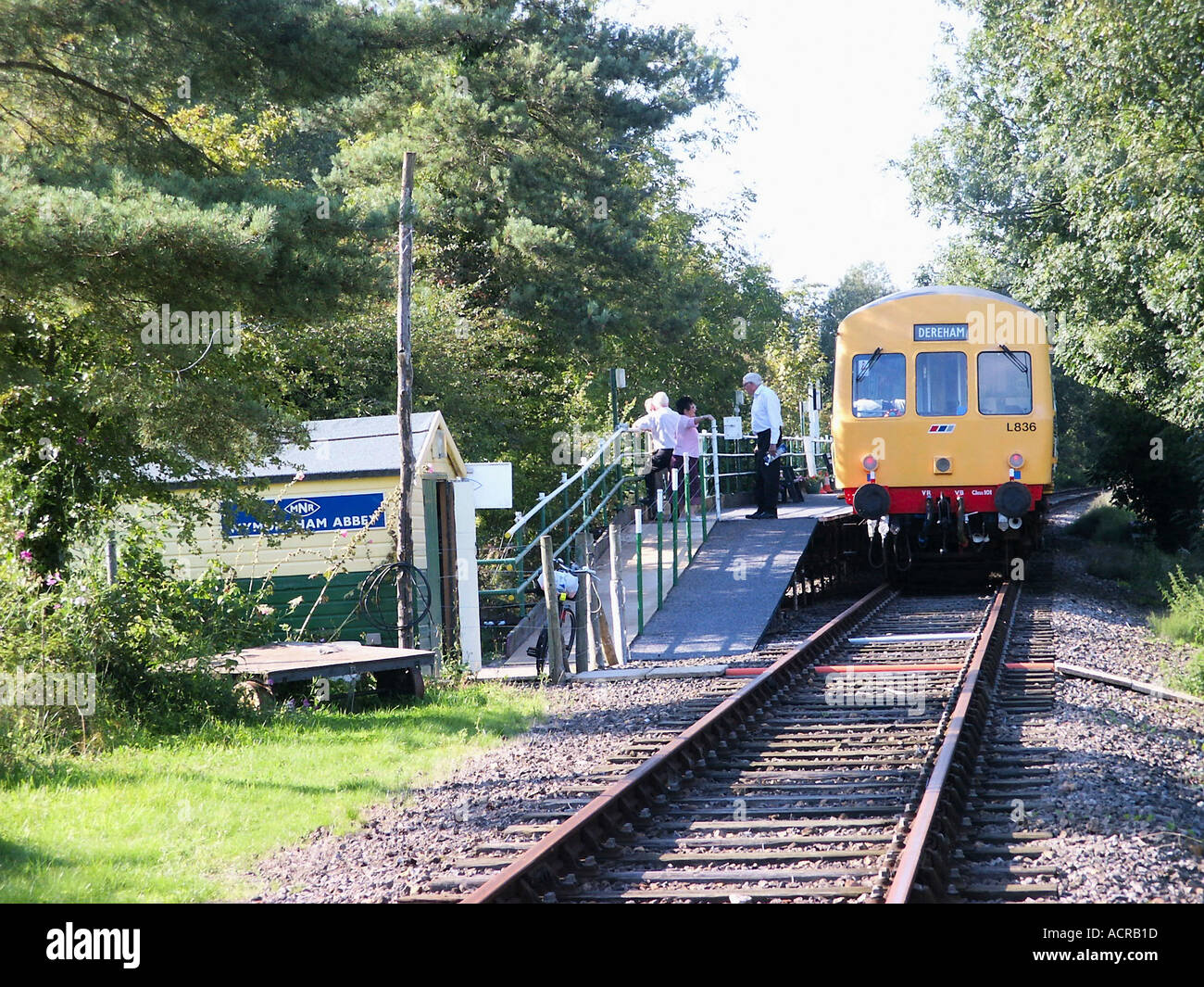 La metà del Norfolk Railway Wymondham Abbey Station Wymondham Norfolk Inghilterra Foto Stock