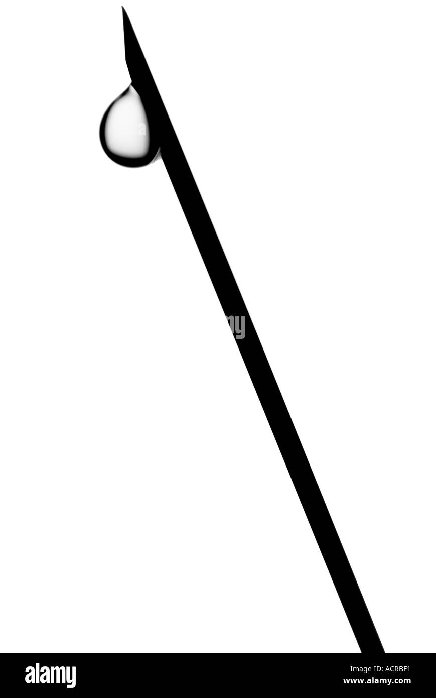 Ago di iniezione ipodermica la vaccinazione delle tossicodipendenze pain killer medico infermiere ospedale di curare la formazione medica farmaco medic Foto Stock