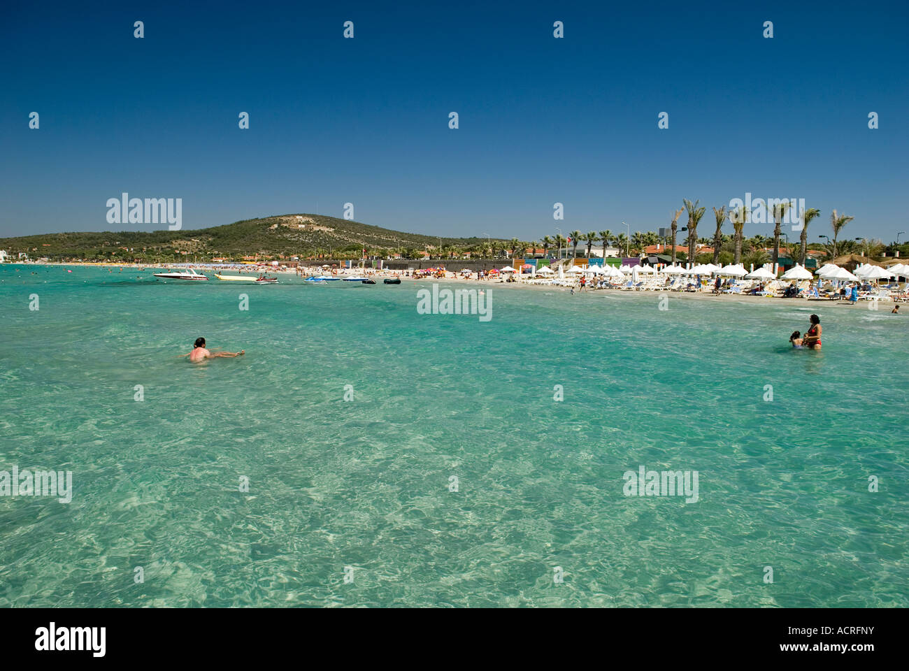 Ilica Beach Cesme, Egeo, Turchia Foto Stock