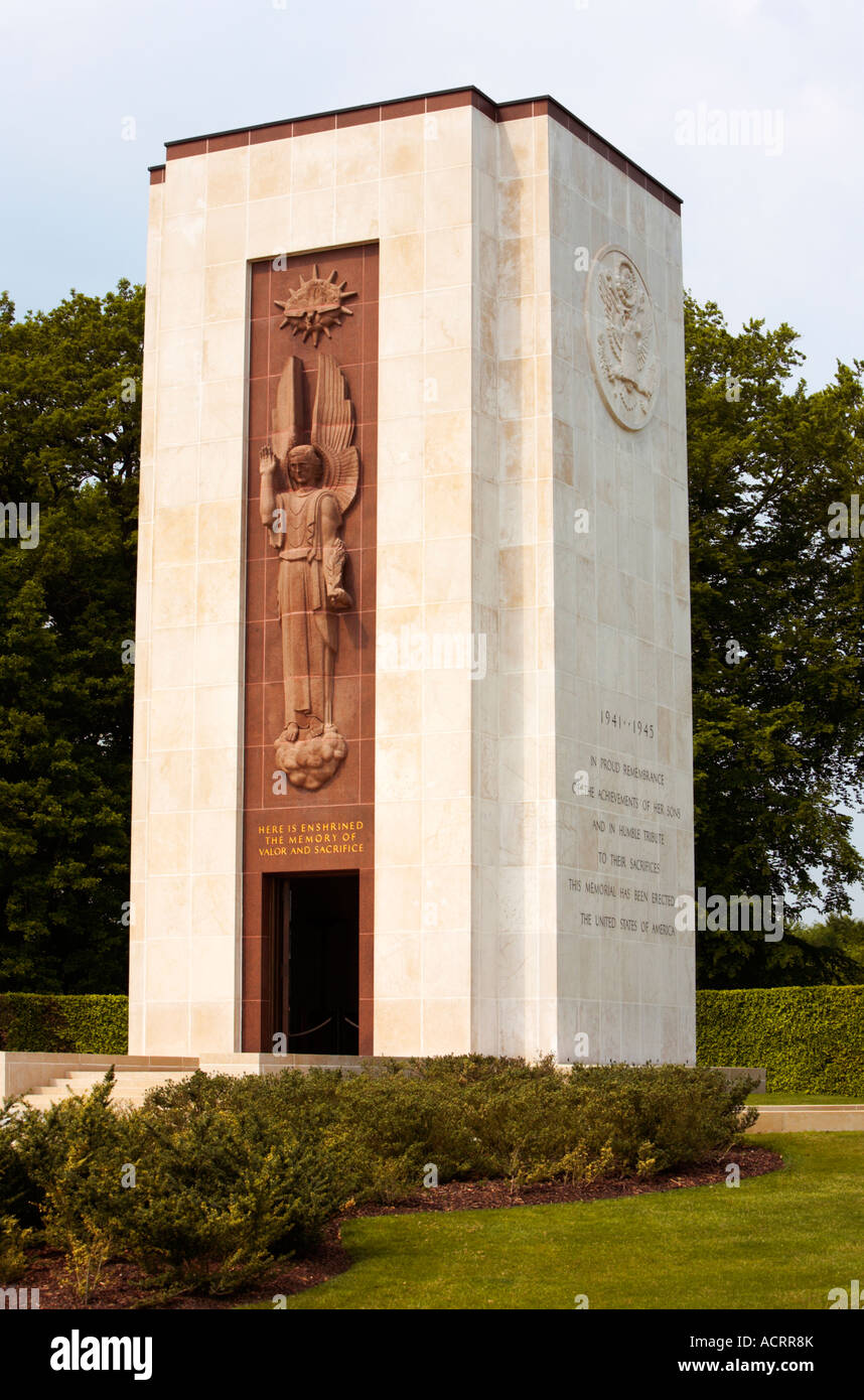 Cappella presso la American cimitero militare in Hamm città di Lussemburgo Lussemburgo Europa Foto Stock