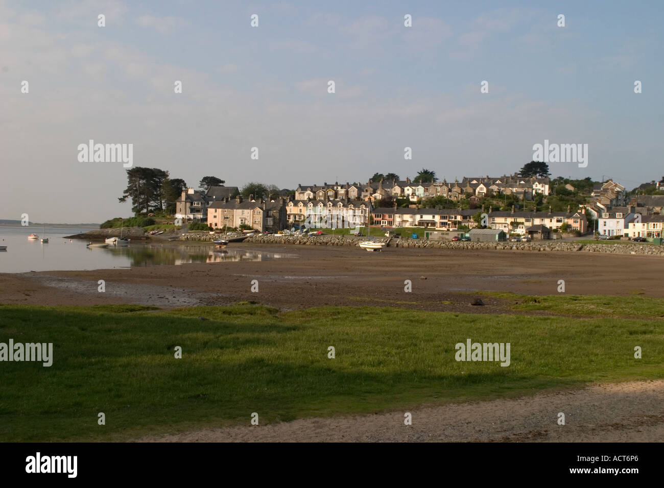 Borth Y Gest bassa marea Foto Stock