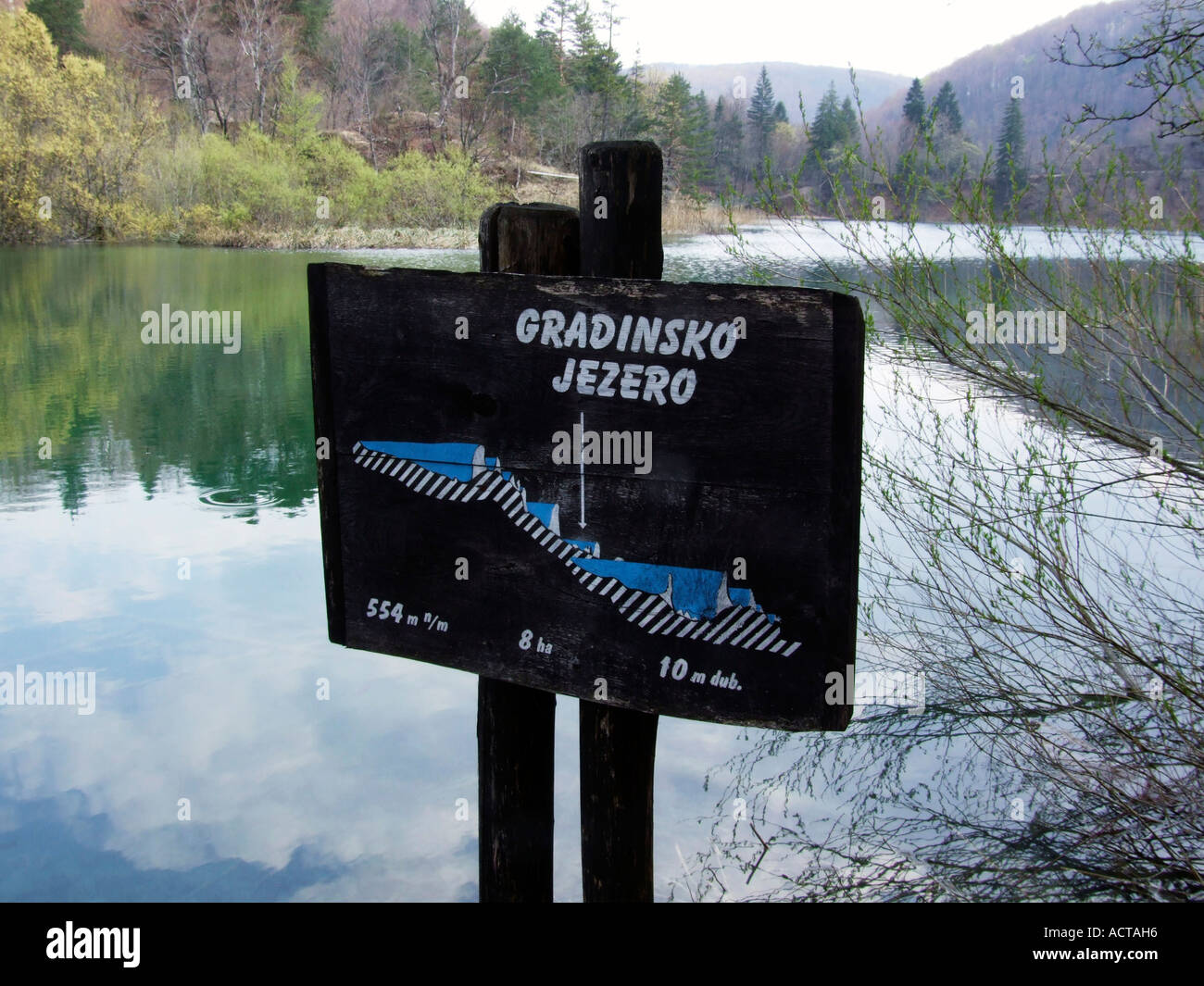 Il Parco Nazionale dei Laghi di Plitvice o Plitvicka Jezera Croazia Unesco Foto Stock