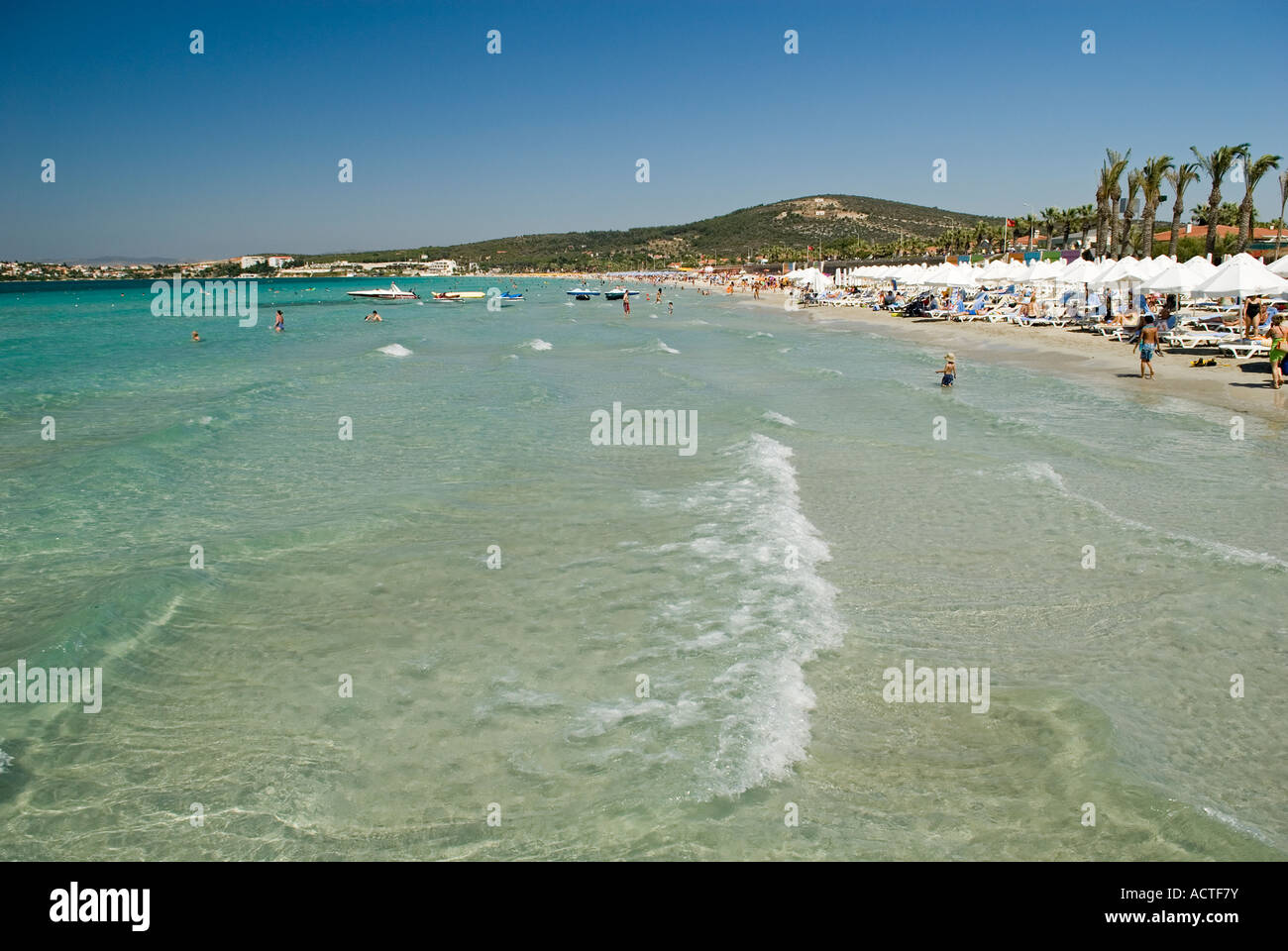 Lo Sheraton Hotel Beach Cesme, Egeo, Turchia Foto Stock