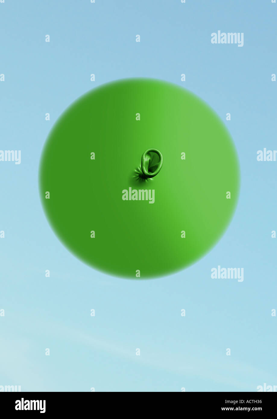 Pallone da basso angolo di Ballon von unten Foto Stock
