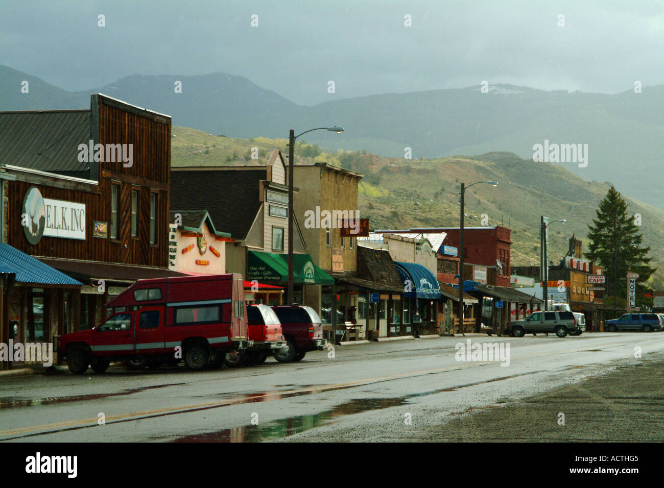 Gardner, Montana vicino al Parco Nazionale di Yellowstone Foto Stock