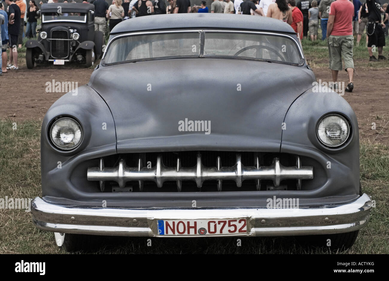 Bottrop Kustom Kulture 2007 Hot Rods Kustoms incrociatori di arte presso l'aerodromo di Bottrop Kirchhellen Foto Stock