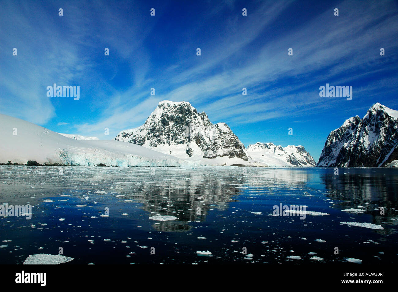 Bellissimo paesaggio della penisola antartica Antartide Foto Stock