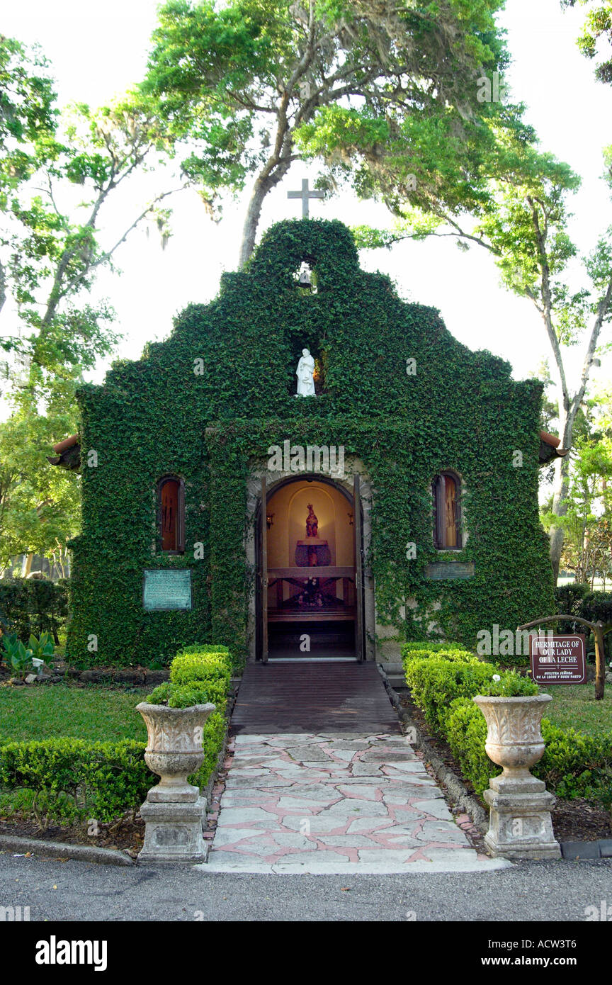 L'Eremo di Nostra Signora De La Fleche Cappella di St Augustine, Florida USA Foto Stock