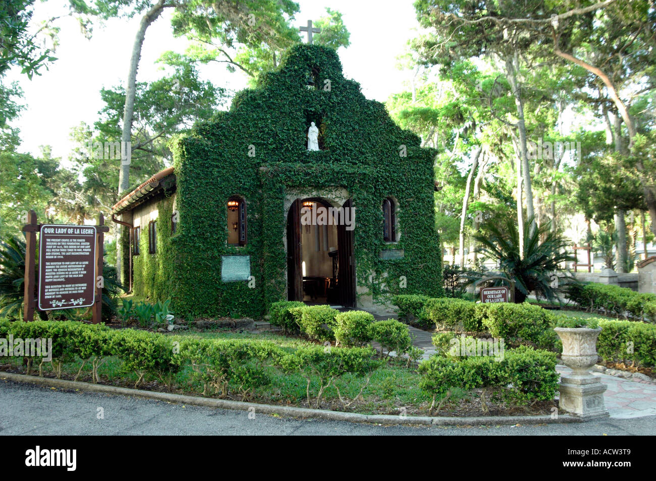 L'Eremo di Nostra Signora De La Fleche Cappella di St Augustine, Florida USA Foto Stock