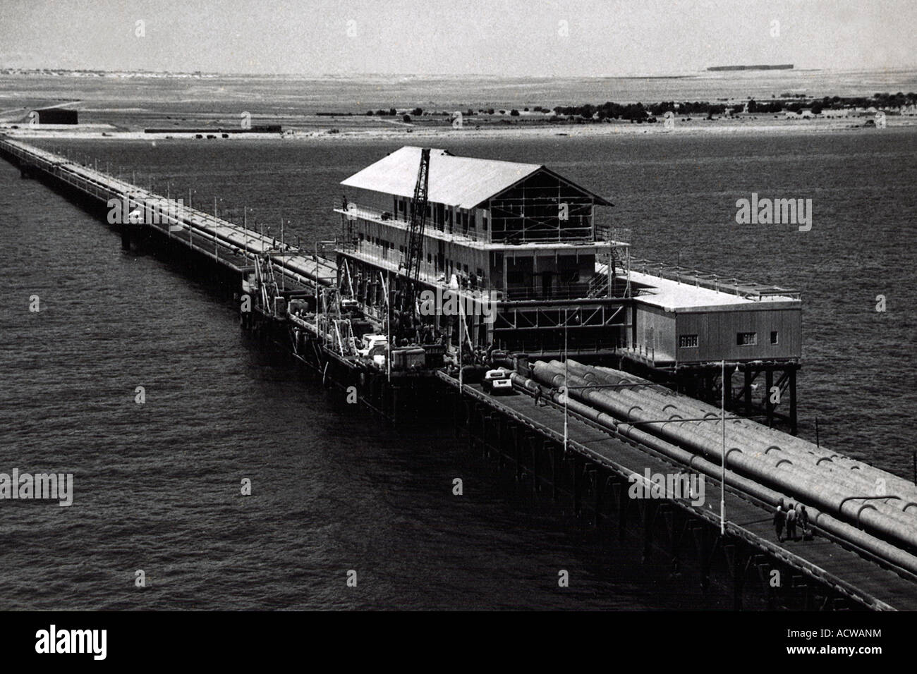 Kuwait oil company North Pier Foto Stock