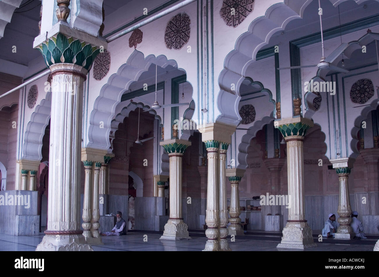 La moschea di Delhi in India Foto Stock
