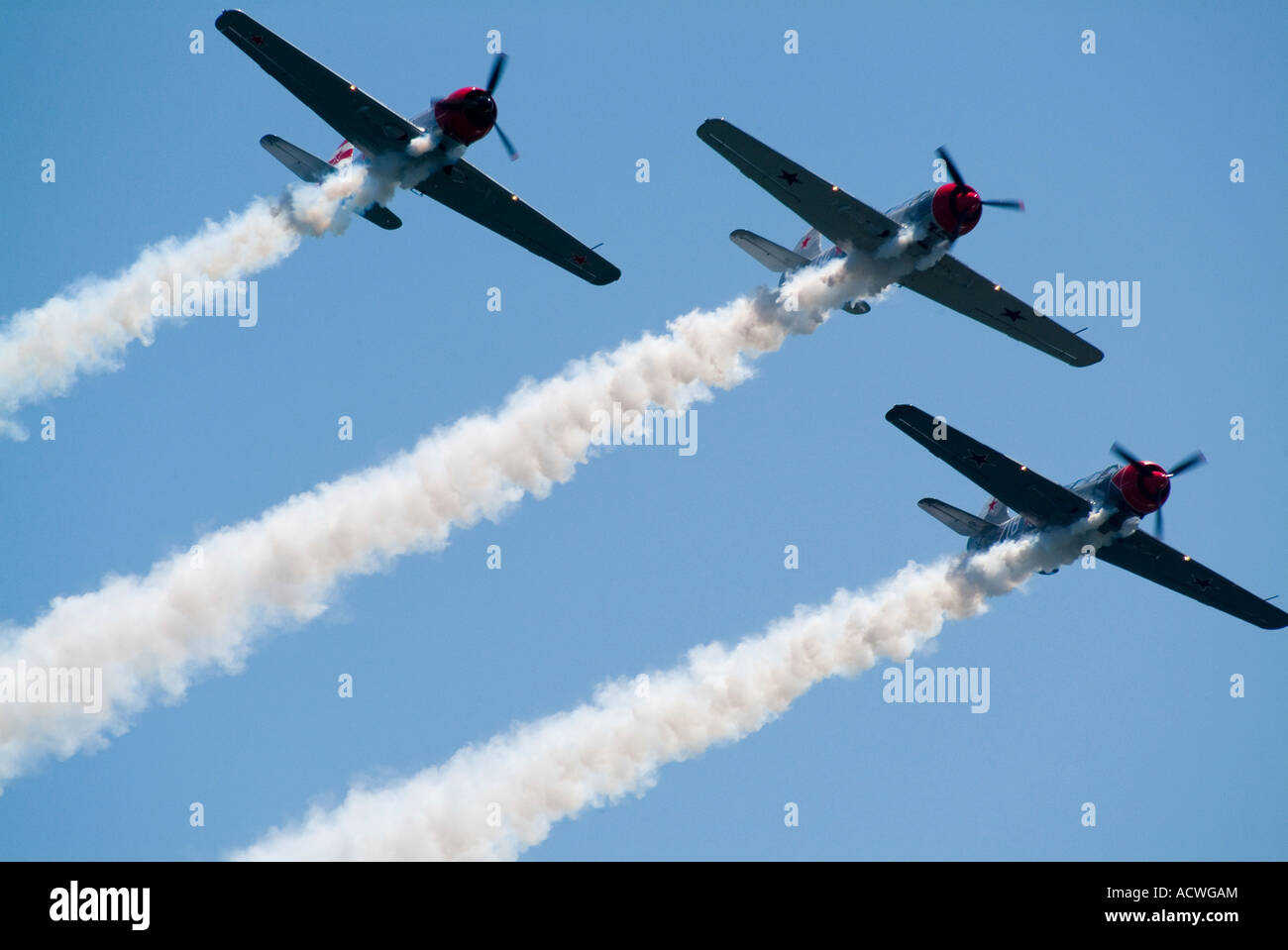 Bombardiere ad elica di aerei in volo a Milwaukee AIR SHOW Foto Stock