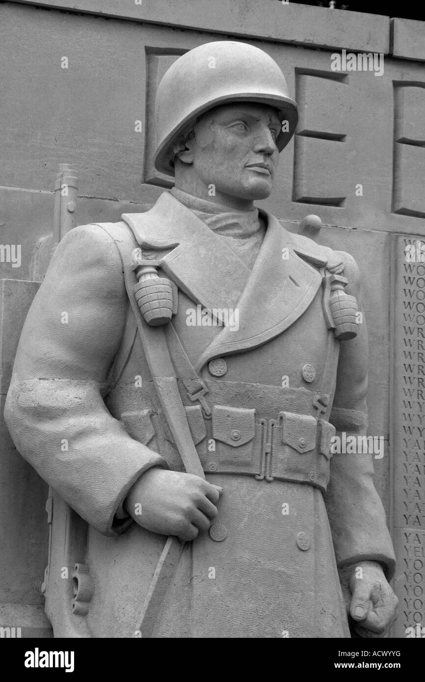 La guerra americana cimitero, ci ricorda i tanti americani che morì nell'ultima guerra. Foto Stock