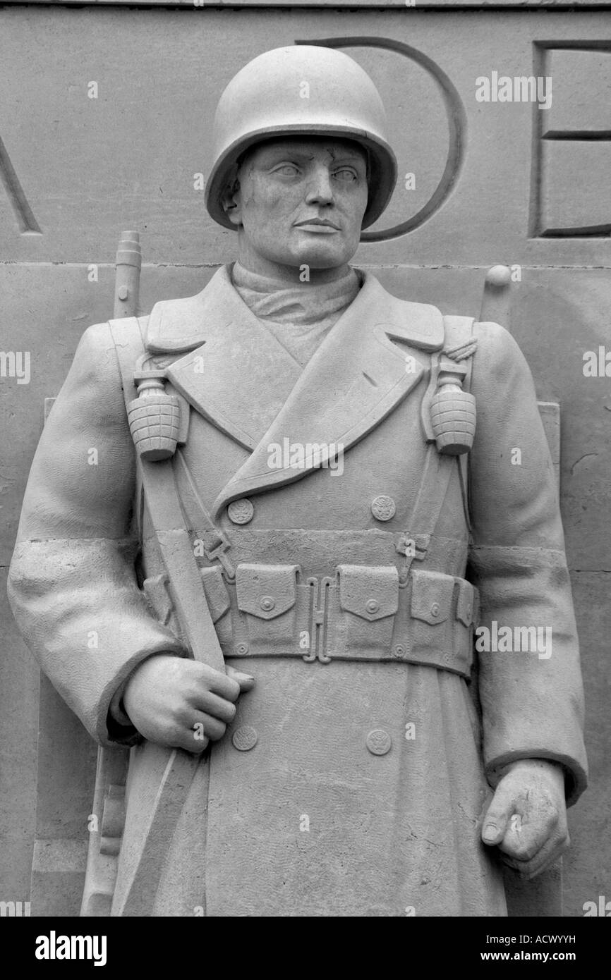 La guerra americana cimitero,ci ricorda i tanti americani che morì nell'ultima guerra. Foto Stock