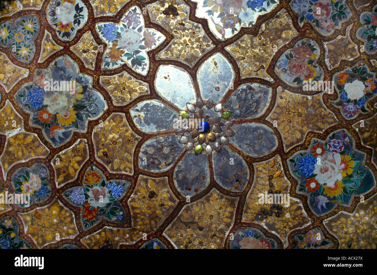 Amritsar India mosaico Baba Torre Atol Foto Stock