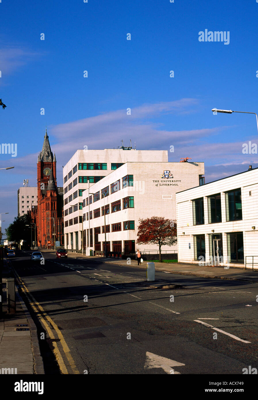 Edifici dell'Università di Liverpool Merseyside England Foto Stock
