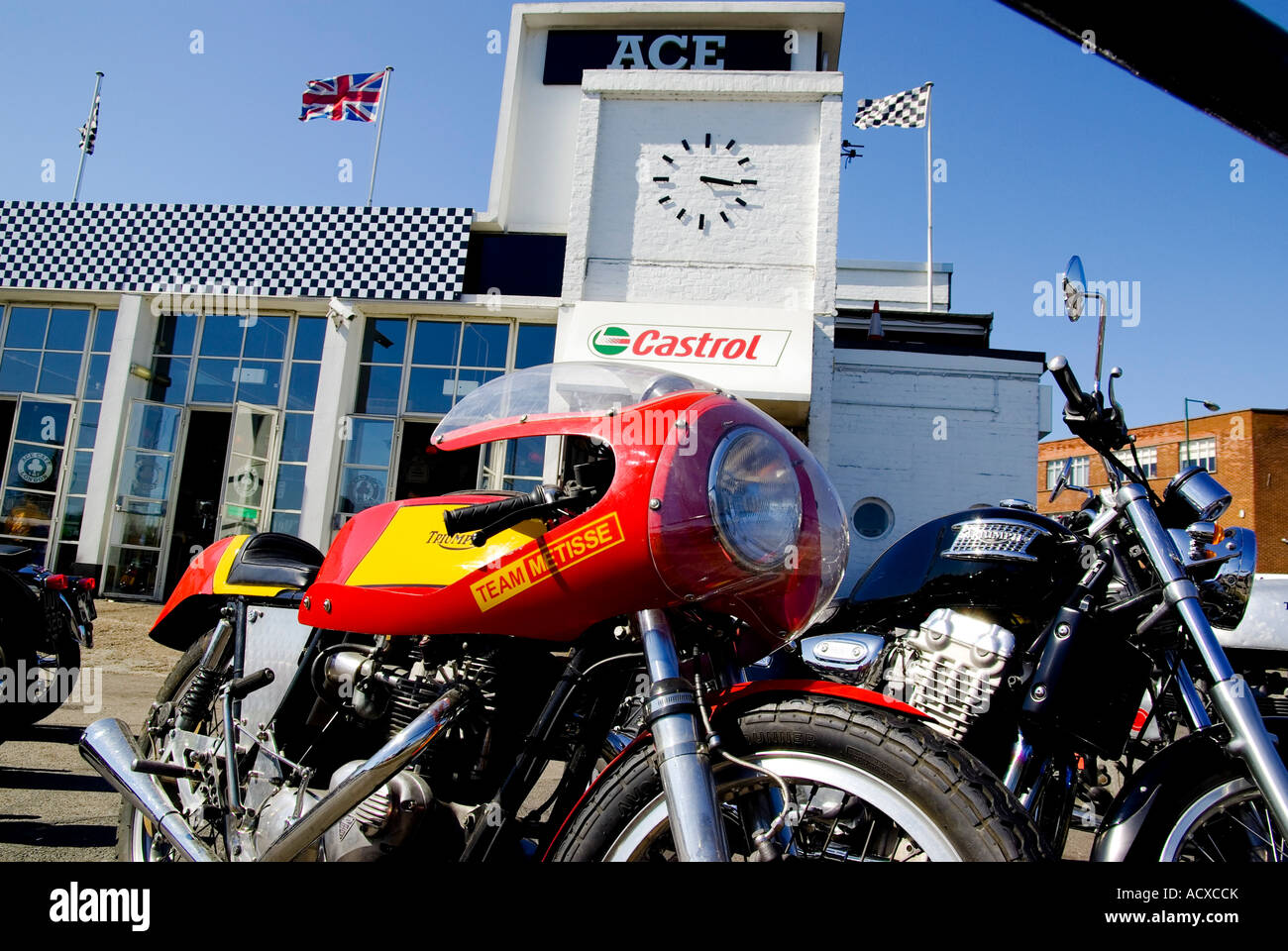 In Europa il REGNO UNITO Inghilterra London Wembley Ace Cafe Foto Stock