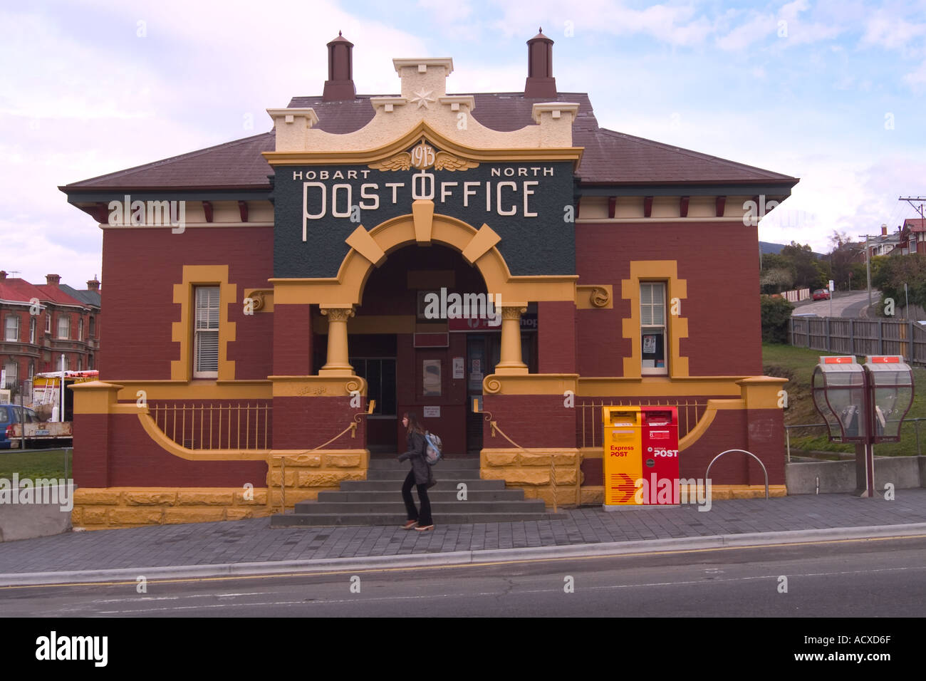 Ufficio postale a nord di Hobart Tasmania Australia Foto Stock