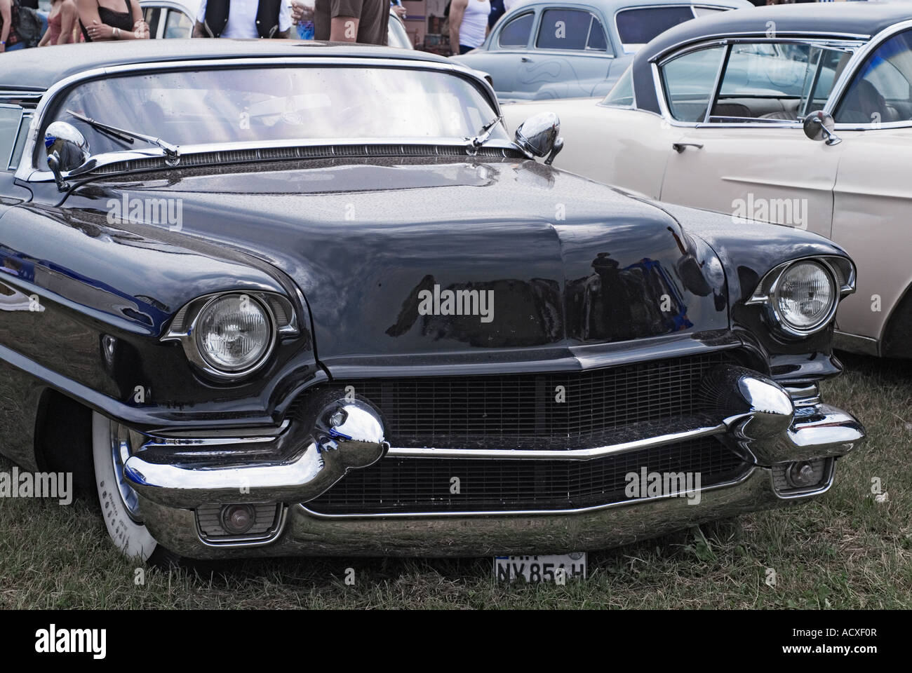 Bottrop Kustom Kulture 2007 Hot Rods Kustoms incrociatori di arte presso l'aerodromo di Bottrop Kirchhellen Foto Stock