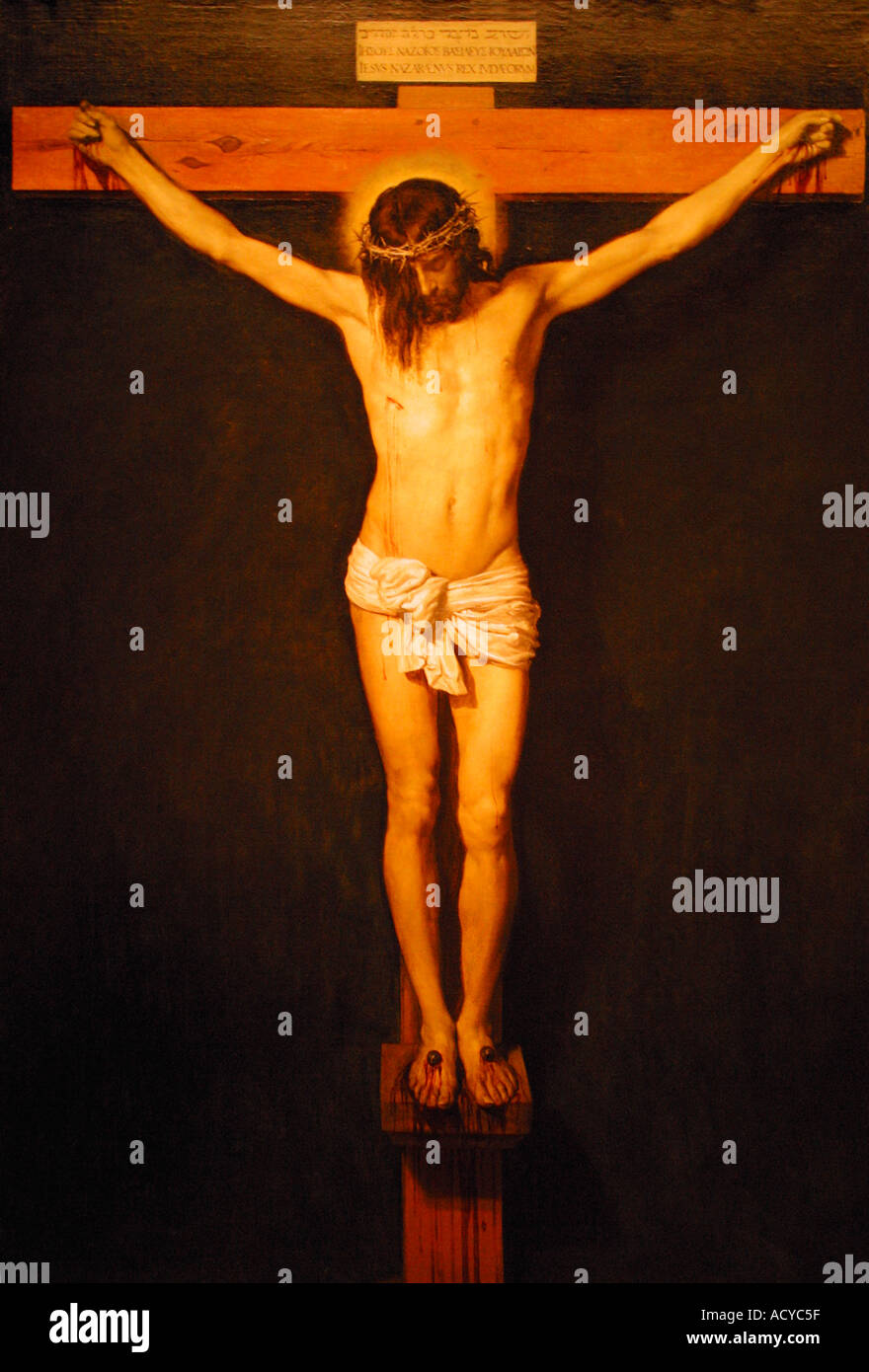 Madrid Museo del Prado Cristo sulla croce da Velasquez Museo Prado Madrid Spagna Europa UE Foto Stock