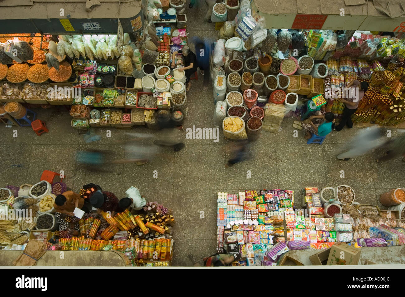 Mercato Orussey Phnom Penh Cambogia del Sud-est asiatico Foto Stock