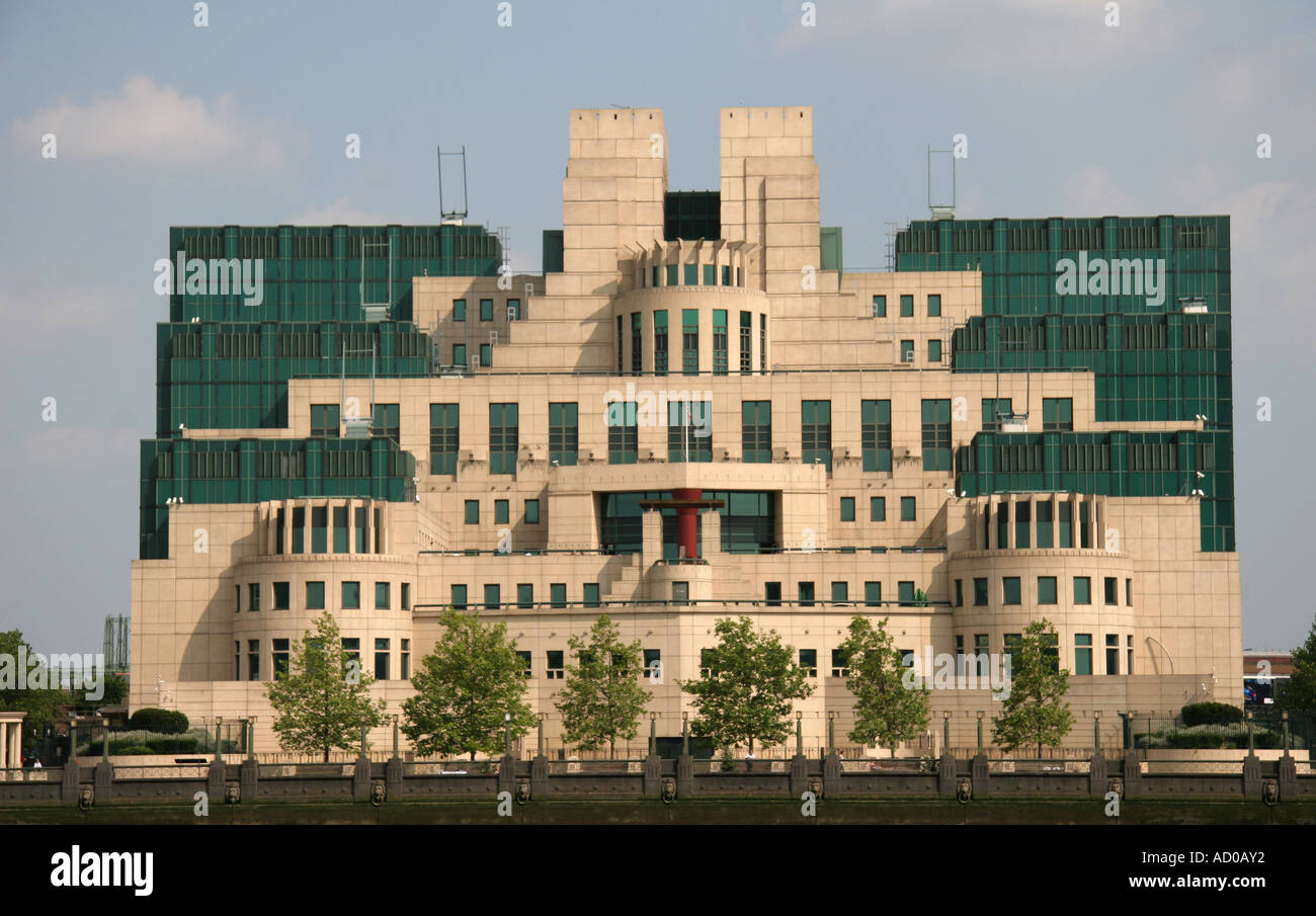 MI6 sede, Vauxhall, Londra Foto Stock