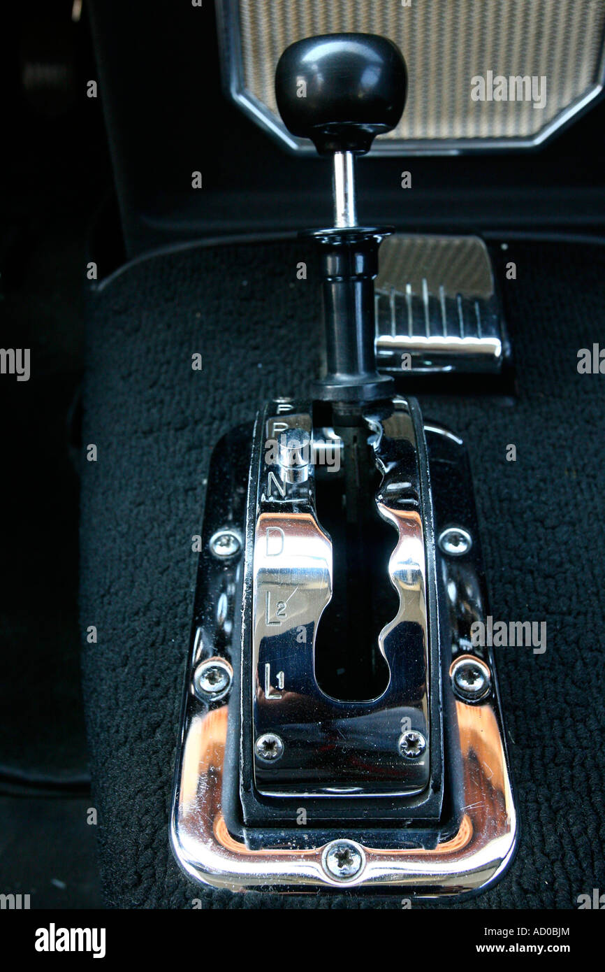 Leva del cambio MG Foto Stock