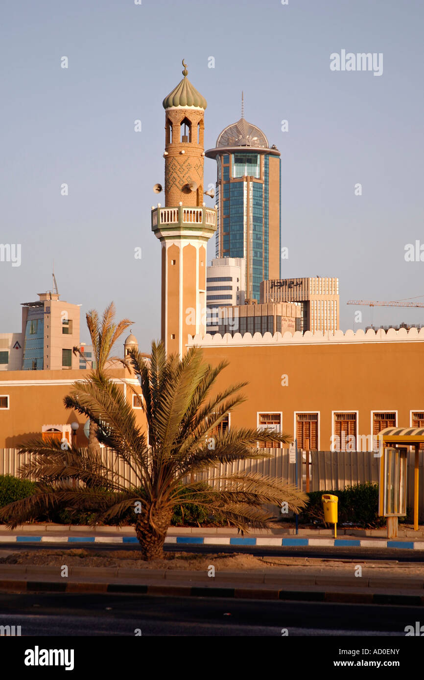 La moschea, grattacielo, Kuwait Foto Stock