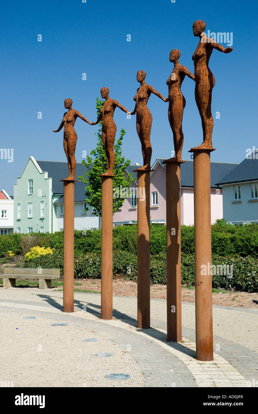 Arco di angeli Port Marina Portishead Somerset Inghilterra Foto Stock