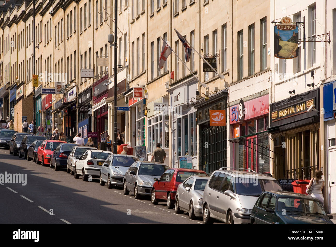 Inghilterra Bristol West End Park Street Foto Stock