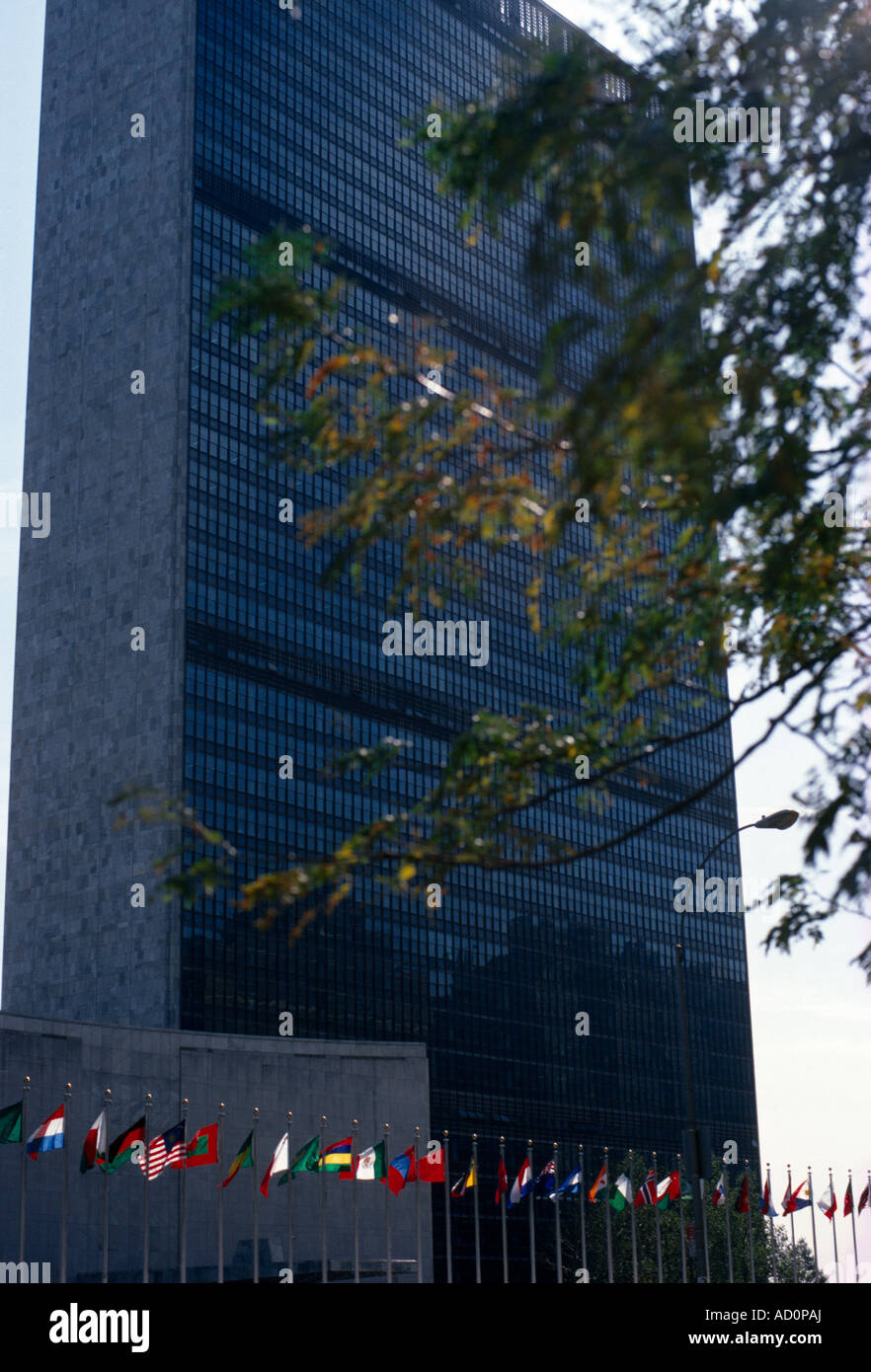 Stati Uniti d'America New York Palazzo delle Nazioni Unite Foto Stock
