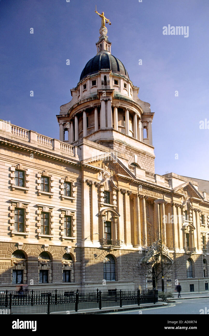 La Old Bailey centrale Tribunale penale nella città di Londra. Foto Stock