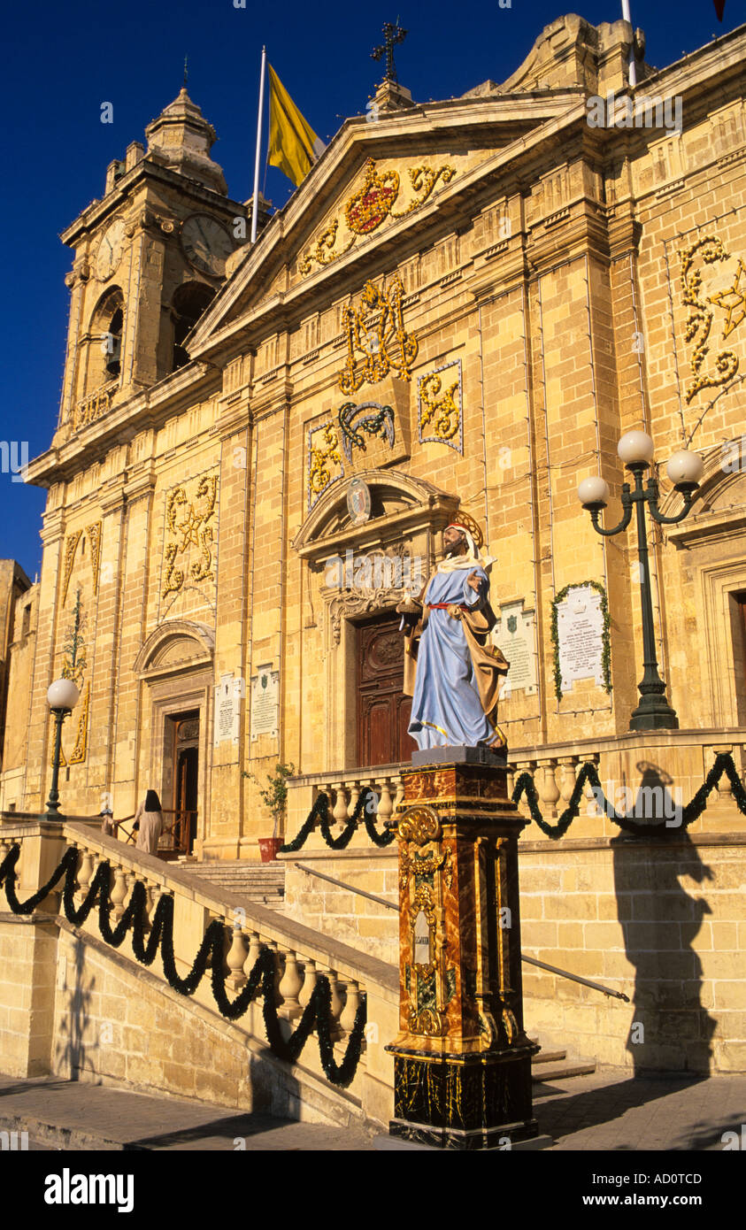 Chiesa di San Lorenzo Vittoriosa La Valletta Malta Foto Stock