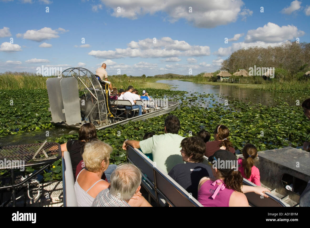 Billie Swamp Safari, , Big Cypress Seminole Prenotazione, Florida, Stati Uniti d'America Foto Stock