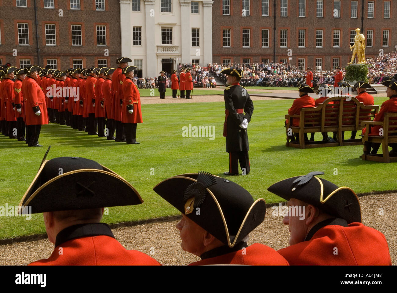 Royal Hospital Chelsea Chelsea Pensioners Founders Day celebrazione annuale Londra SW3 Inghilterra 2006 2000 HOMER SYKES Foto Stock