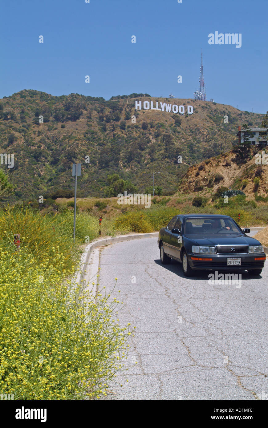 Hollywood Sign Hollywood Hills Los Angeles California USA Foto Stock