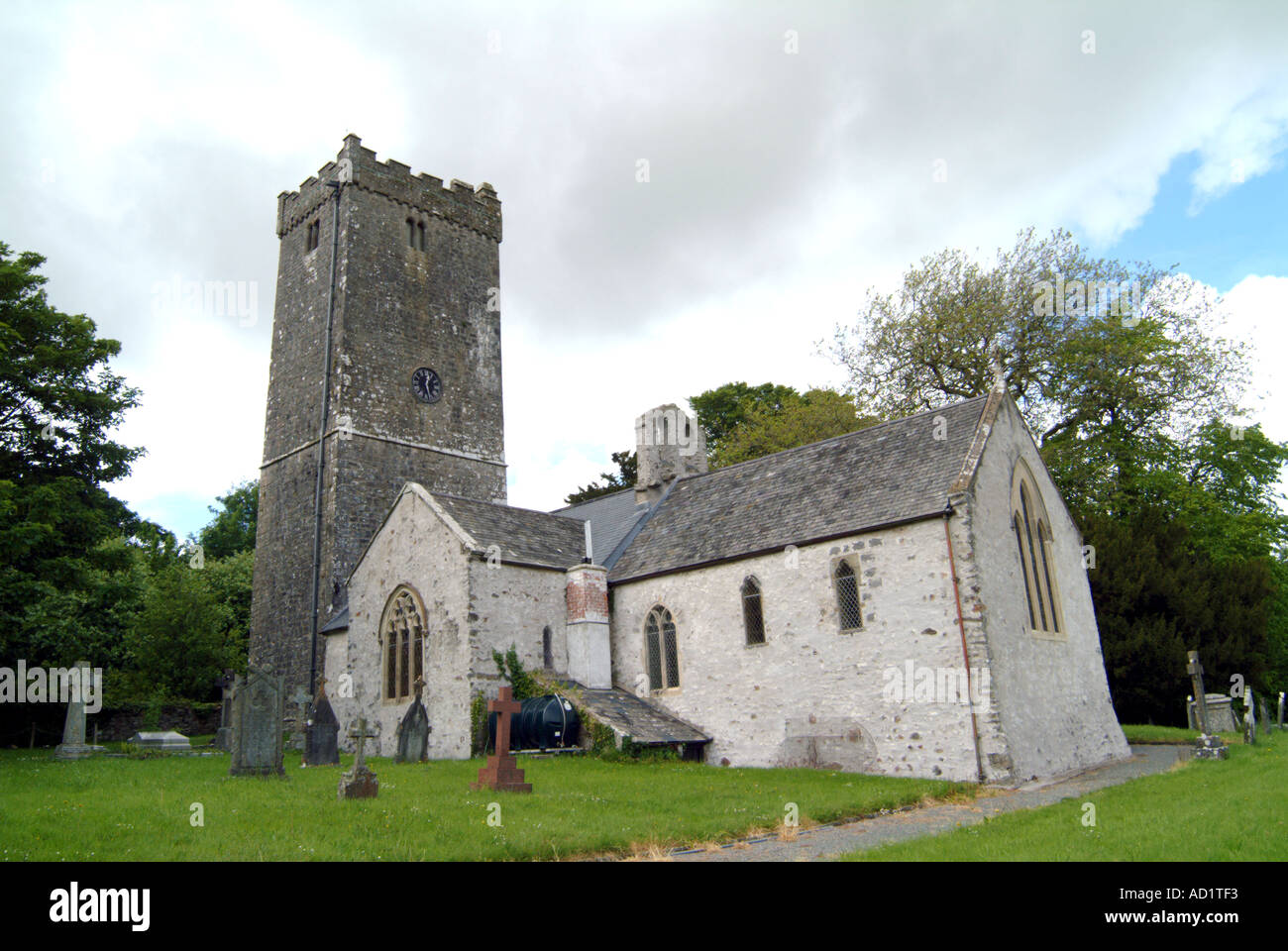 St Caradocs Chiesa Lawrenny Pembrokeshire Wales Foto Stock