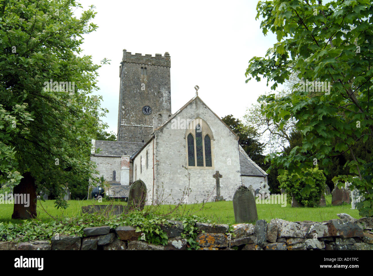 St Caradocs Chiesa Lawrenny Pembrokeshire Wales Foto Stock