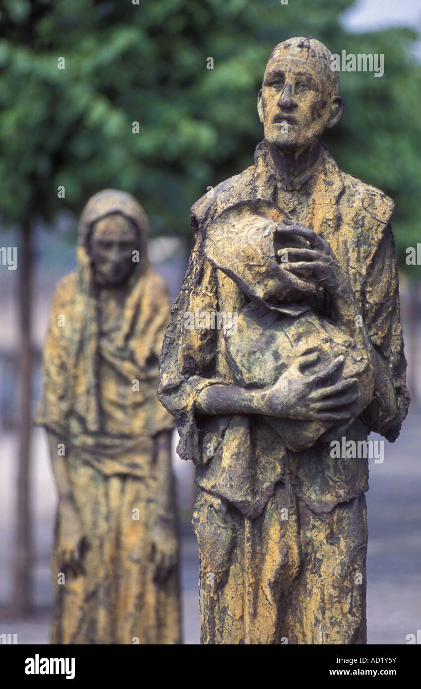 La carestia Memorial presso il Docklands di Dublino Irlanda Foto Stock