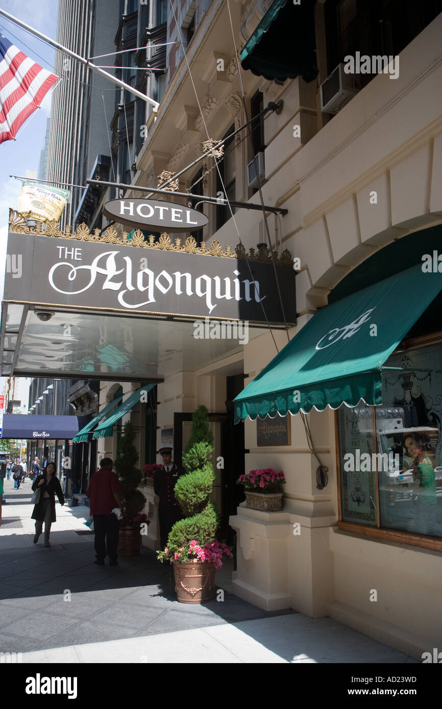 Algonquin Hotel New York City USA Foto Stock