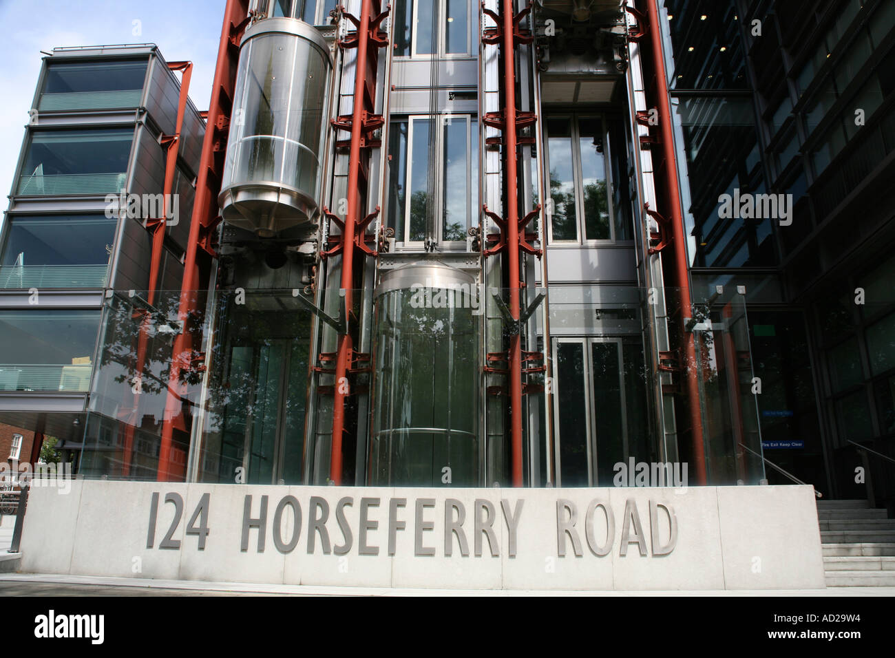 Canale 4 televisione edificio, Horseferry Road, Londra Inghilterra Foto Stock