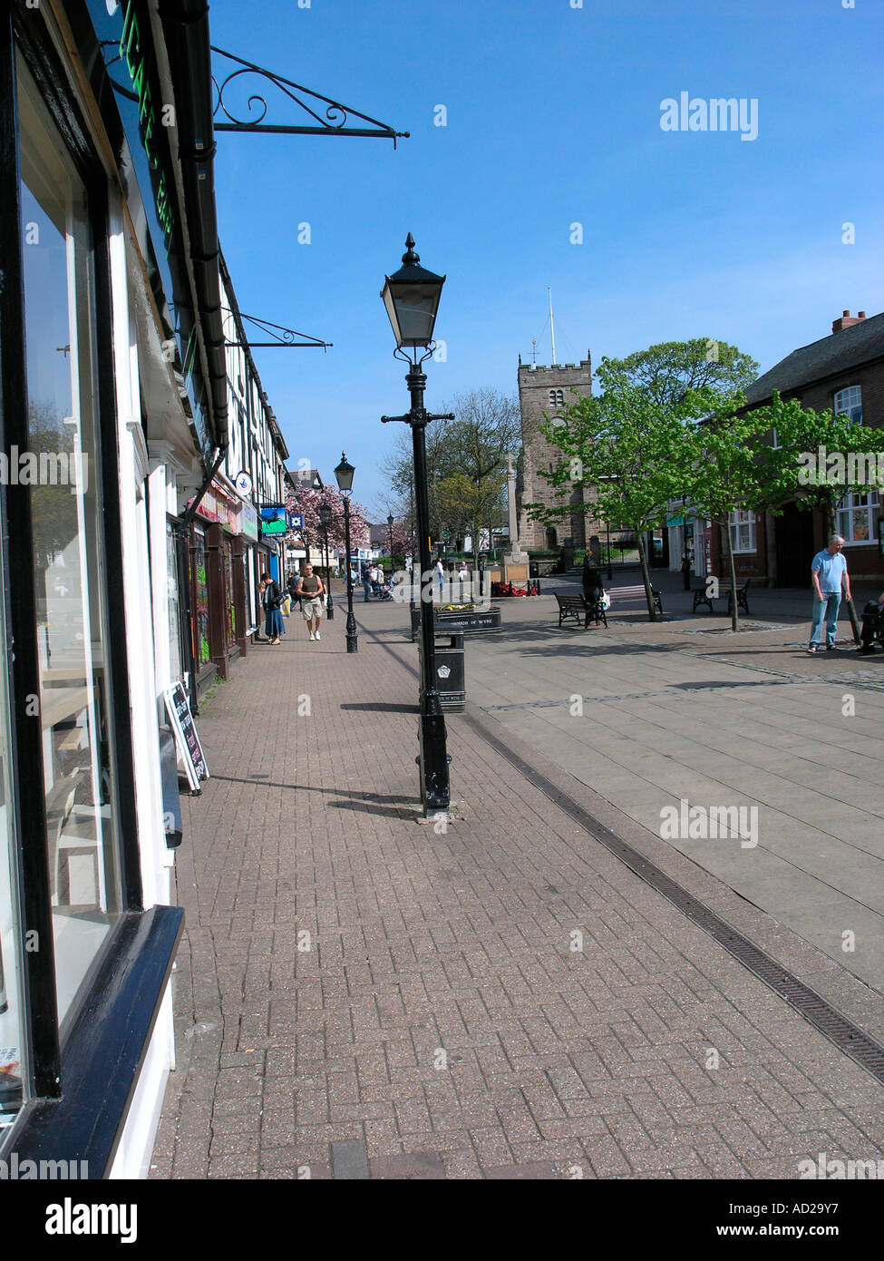 Piazza del mercato Poulton le Fylde Foto Stock