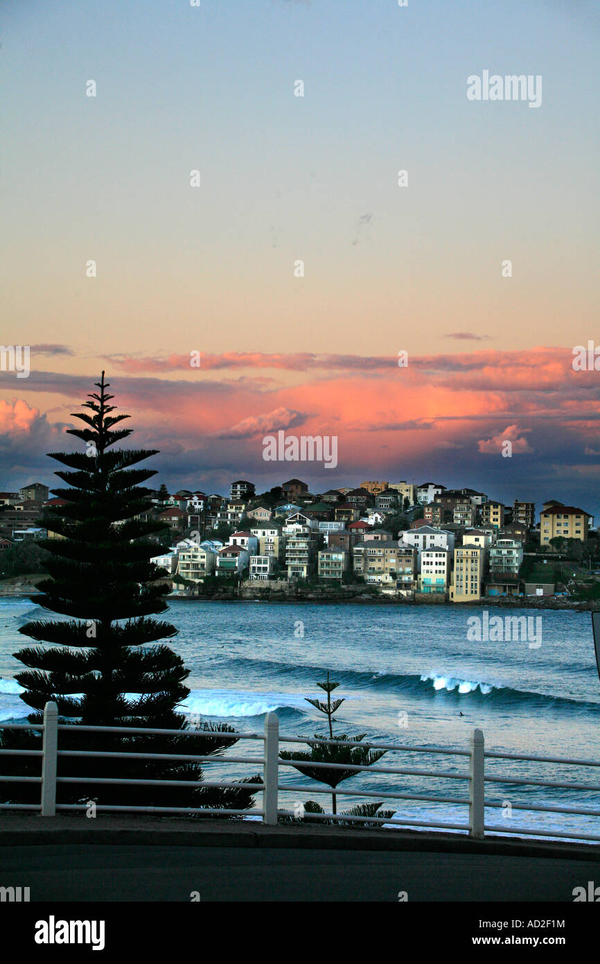 Le case e gli appartamenti a Nord di Bondi Sydney Australia Foto Stock