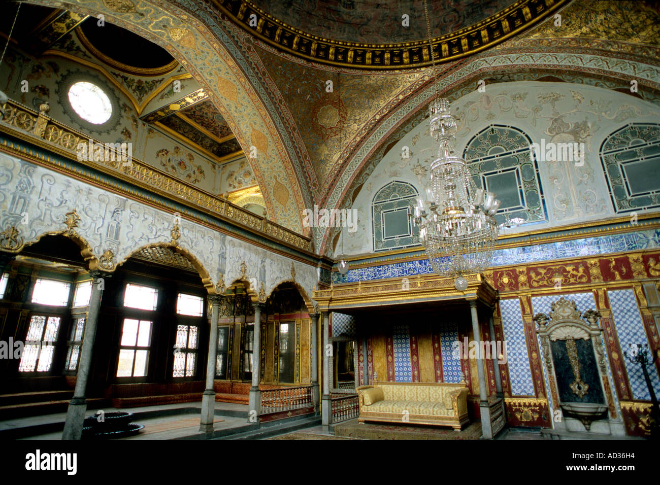 Turchia Istanbul Palazzo Topkapi Harem Imperatore Camera s Foto Stock