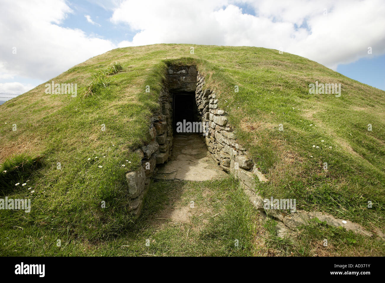 La sepoltura del neolitico Unstan chambered cairn Isole Orcadi Scozia UK Foto Stock