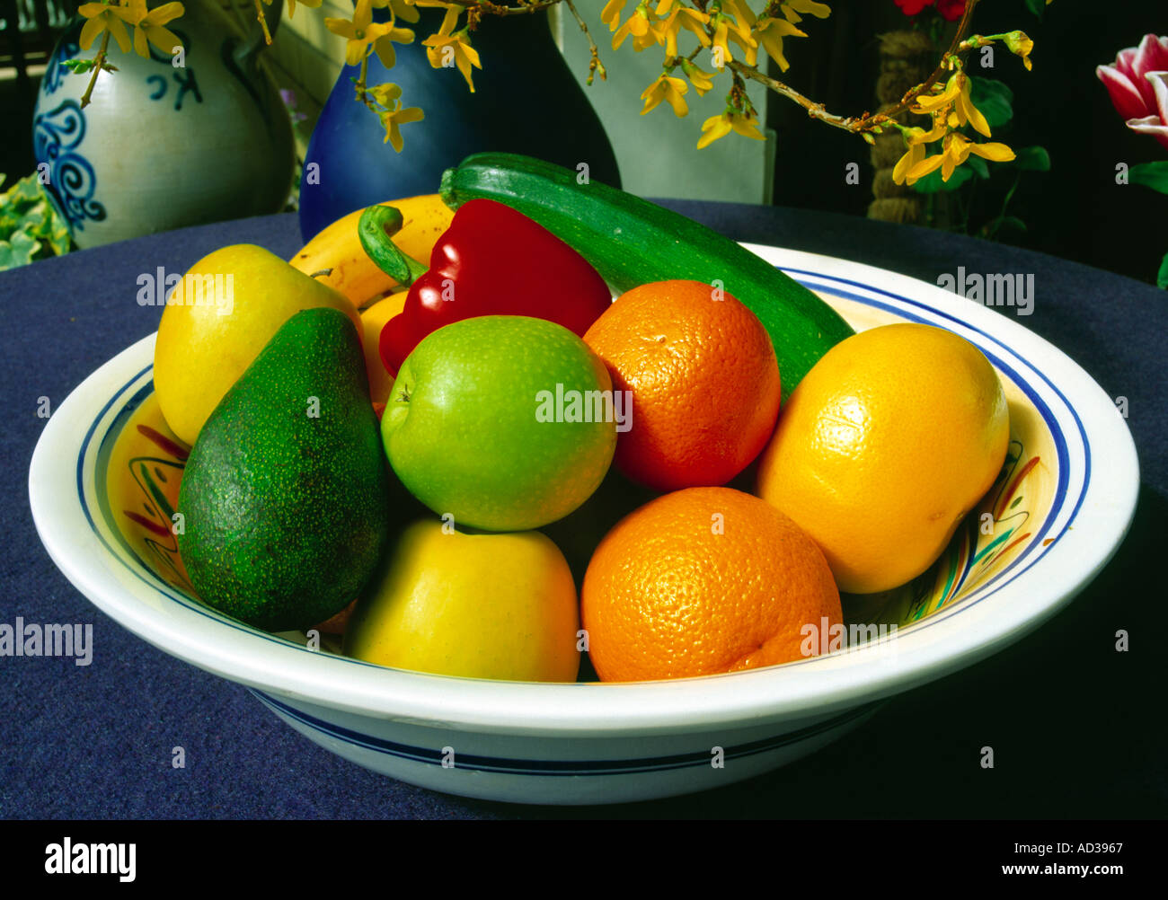 Ciotola di frutta Foto Stock